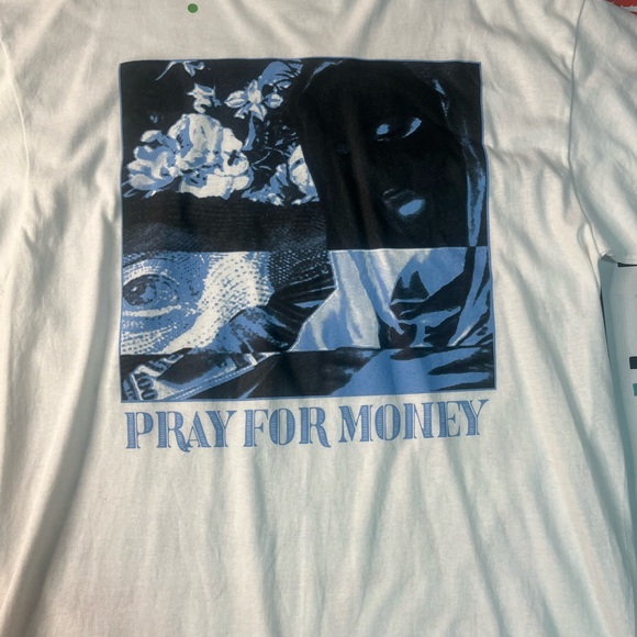 Pray for money graphic tee Sz 2xl - Picture 2 of 3